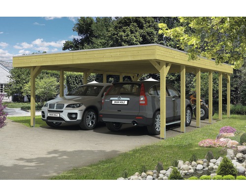 Friesland mit cm HORNBACH Einzelcarport SKAN 397x555 HOLZ |