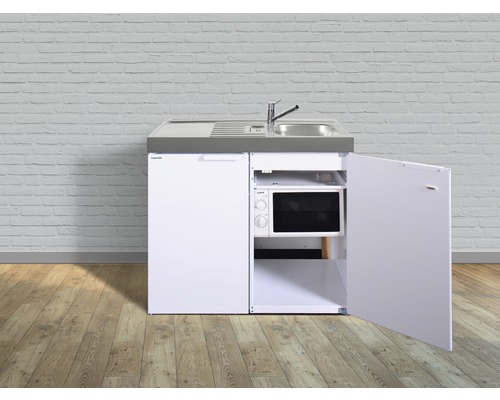 Kompaktküche mit Spüle und Mikrowelle