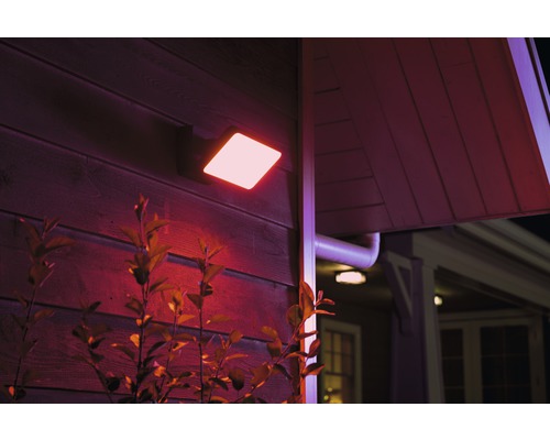 Philips Hue White & Color Ambiance LED Flutlicht + Bewegungsmelder – Smarte Außenbeleuchtung