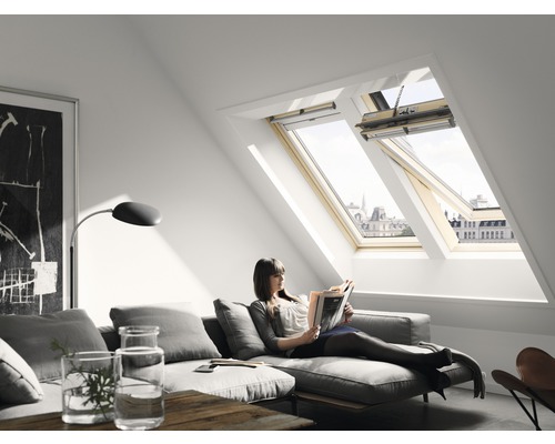 VELUX Schwingfenster INTEGRA Solar GGL CK02 306630 ENERGIE PLUS 55x78 cm inkl. Funkwandschalter