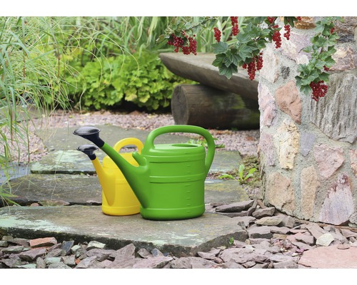 VERDELOOK Kunststoff-Gießkanne 6 Liter – Grün, Leicht & Praktisch Für Pflanzen Und Blumen
