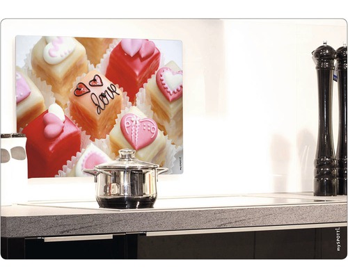 Küchenrückwand mit Motiv von Petit Fours