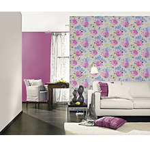 Vliestapete 448542 Kalahari Uni pink