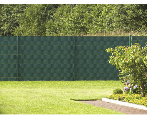 Videx Sichtschutzstreifen Für Doppelstabmatten – PVC, Holzmaserung, 9,5 X 200 Cm, 2 Stück