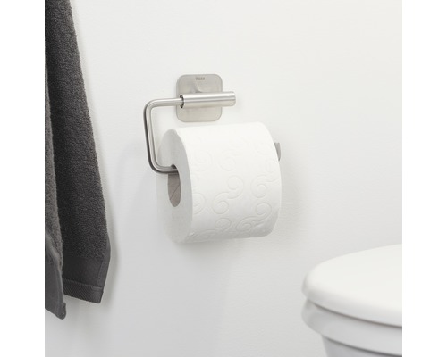 Toilettenpapierhalter aus Edelstahl mit Toilettenpapierrolle