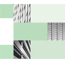 Abstraktes Design mit Gebäudefassade