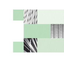 Architektonische Gebäudeausschnitte in einem abstrakten Layout