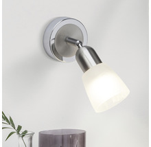 LED Wandspot 3W 250 lm 3000 K Ø 8 cm nickel/chrom