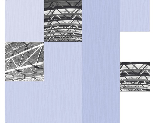 Detailaufnahme der Dachkonstruktion einer Halle.