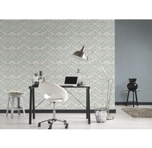 Vliestapete 36501-1 Michalsky 3 - Dream Again Zickzack beige blau
