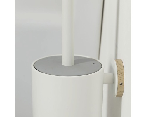 Wandmontierte WC-Garnitur mit Bürste