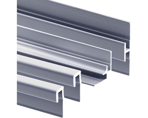 Verschiedene Metallprofile im Querschnitt