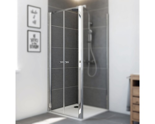 Pendeltür für Seitenwand Breuer Express Q72 Elana 6 100 cm Klarglas Profilfarbe silber-0