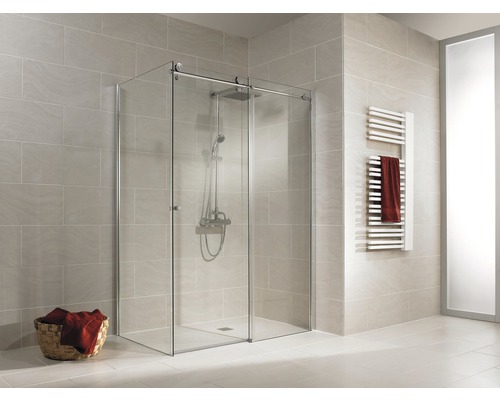 Duschtür mit Seitenwand mit Gleittür/Schiebetür SCHULTE MasterClass ExpressPlus 90 x 140 cm Profil chrom Klarglas schmutzabweisende Glasbeschichtung Türanschlag rechts Seitenwandanschlag links Duschtür mit Seitenwand mit Gleittür/Schiebetür SCHULTE MasterClass ExpressPlus 90 x 140 cm Profil chrom Klarglas schmutzabweisende Glasbeschichtung Türanschlag rechts Seitenwandanschlag links