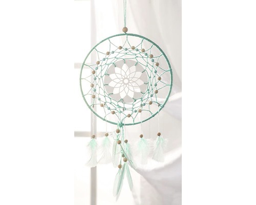 Traumfänger mit Federn und Perlen