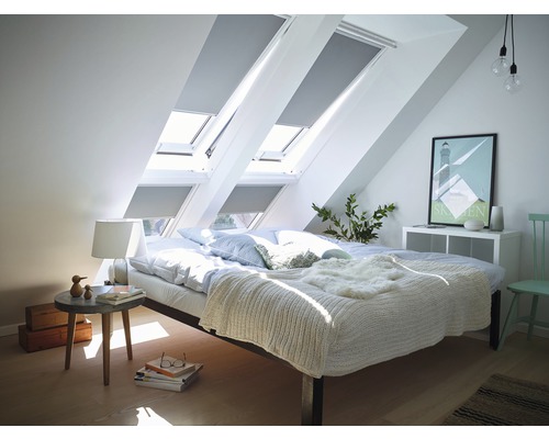 Thermo-Sonnenschutz Verdunkelungsstoff für Fenster mit Saugnapf MK06  59,6x97,8 cm grau - HORNBACH