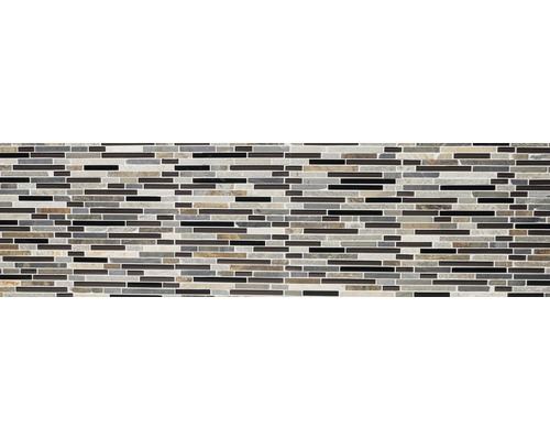 Mosaikfliese mit rechteckigen Steinen aus Stein und Glas