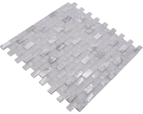 Mosaikfliese aus Glas und Marmor