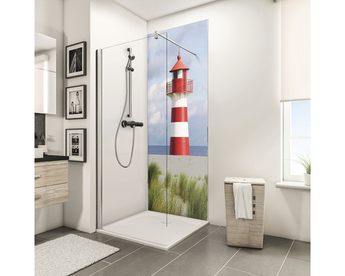 Duschrückwand SCHULTE DecoDesign Foto Leuchtturm 210 x 90 cm D1900921 647 210