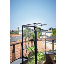 Gewächshaus JULIANA City Greenhouse 4 mm Sicherheitsglas rollbar 80 x 40 cm schwarz-thumb-14