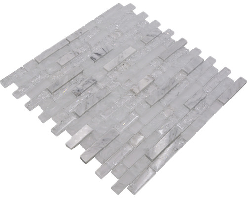 Mosaikfliese aus Marmor und Glas