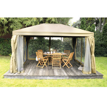 Pavillon Garden Place Deluxe 3 x 4 x 2,7 m Polyester taupe inkl. 4 Seitenteilen und 4 Moskitonetze-thumb-8 Pavillon Garden Place Deluxe 3 x 4 x 2,7 m Polyester taupe inkl. 4 Seitenteilen und 4 Moskitonetze-thumb-8