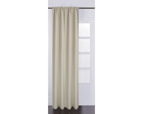 cm off | Vorhang taupe Silk mit Universalband HORNBACH 130x280