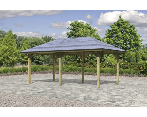 Freistehender Holzpavillon mit Dach für den Garten