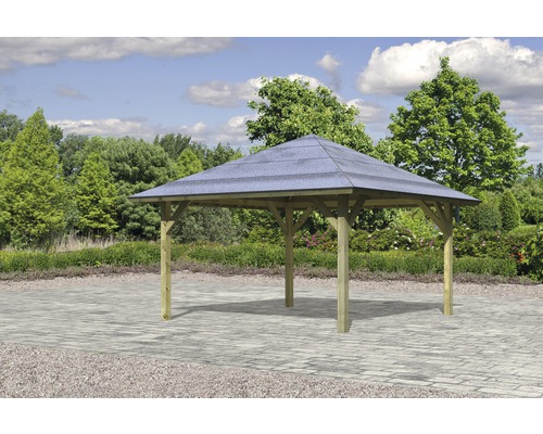 Holzpavillon mit Dach für den Gartenbereich