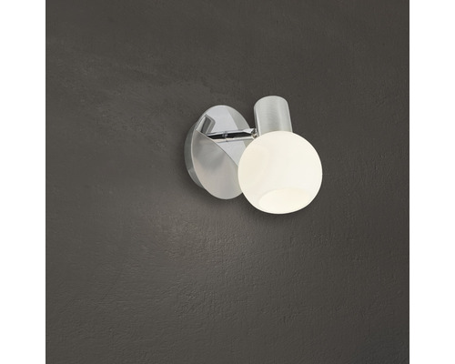 Wandleuchte aus Metall mit runder Form