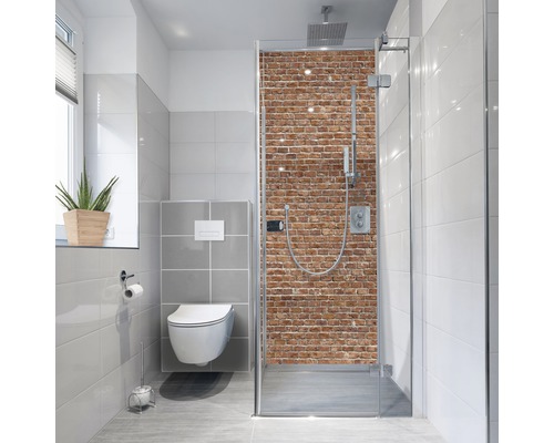 Duschrückwand mySpotti Fresh Brick Wall Mauerstein 255 x 100 cm FS-F1-945 Duschrückwand mySpotti Fresh Brick Wall Mauerstein 255 x 100 cm FS-F1-945