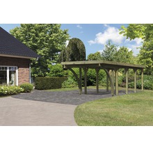 Einzelcarport Karibu Dahnen 3 Variante C 318x860 cm kesseldruckimprägniert