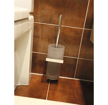 Toilettenbürste mit Halterung zur Wandmontage im Badezimmer
