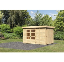 Gartenhaus aus Holz mit Doppeltür und Fenster