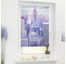 Fenster mit Rollo und New York Skyline Motiv