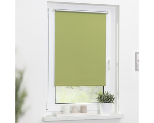 Klemmrollo Lichtblick grün HORNBACH | ohne Thermo Bohren 100x150 cm