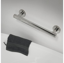 Verchromter Haltegriff mit Handtuch