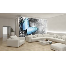 Fototapete Vlies 574 VEXXL Blauer Schmetterling 3-tlg. 312 x 219 cm
