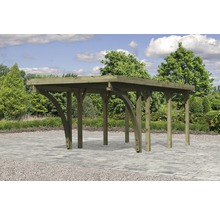 Einzelcarport Karibu Bremm 2 Variante C 318x670 cm kesseldruckimprägniert