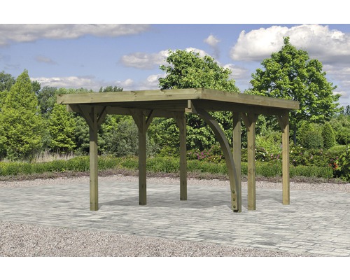 Holzpavillon im Gartenbereich