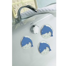 Badewanne mit Anti-Rutsch-Aufklebern in Delfinform