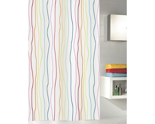 Duschvorhang Kleine Wolke Jolie multicolor Textil 180 x 200 cm