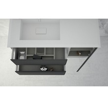Waschtischunterschrank Baden Haus Bellagio BxHxT 70 x 51 cm x 46 cm Frontfarbe graphit matt matt