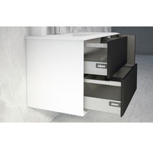 Waschtischunterschrank Baden Haus Bellagio BxHxT 70 x 51 cm x 46 cm Frontfarbe graphit matt matt