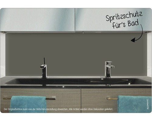 Badezimmer Waschbecken mit Spritzschutz