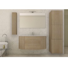 Waschtischunterschrank Eden 121 cm Tabak Eiche montiert