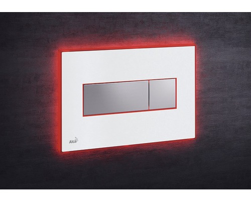 Toilettenspülplatte mit LED-Beleuchtung und zwei Tasten