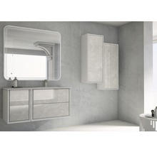 Waschtischunterschrank Baden Haus Bellagio BxHxT 70 x 51 cm x 46 cm Frontfarbe grau glanz-thumb-1