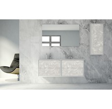 Waschtischunterschrank Baden Haus Bellagio BxHxT 70 x 51 cm x 46 cm Frontfarbe grau glanz-thumb-4