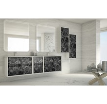 Waschtischunterschrank Baden Haus Bellagio BxHxT 70 x 51 cm x 46 cm Frontfarbe schwarz glanz 54867